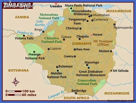 great zimbabwe map Archives - ToursMaps.com