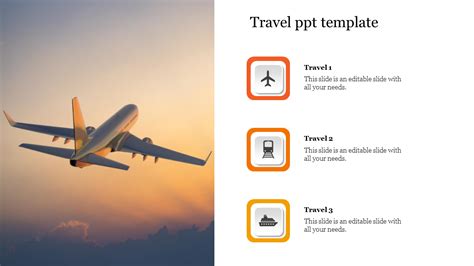 Travel Powerpoint Ppt Template - Gambaran