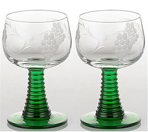 Compare price to german wine glasses green stem | TragerLaw.biz