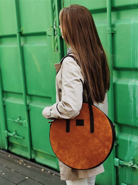 Tote Bag Bag With Pockets Leather Tote Bag Soft Leather Bag - Etsy