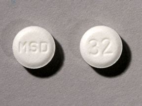 32 MSD Pill White Round 6mm - Pill Identifier