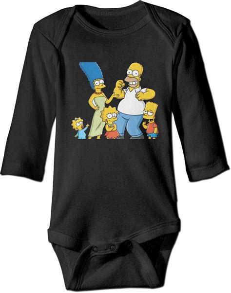 Amazon.com: The-Simpsons Baby Onesie Long Sleeve Bodysuits Infant ...