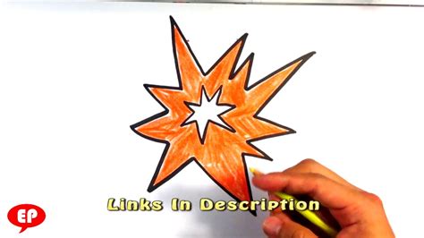 How to Draw an Explosion - Cartoon - Easy Pictures to Draw - YouTube