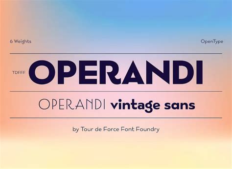 Operandi Font Family - Download Free Fonts