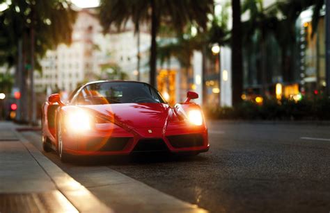 car, Street, Palm Trees, Ferrari, Ferrari Enzo Wallpapers HD / Desktop and Mobile Backgrounds