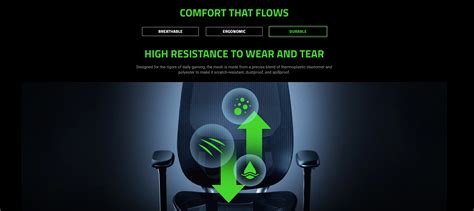 FREE DELIVERY | Razer Fujin Pro Mesh Ergonomic - Fully Adjustable Mesh ...