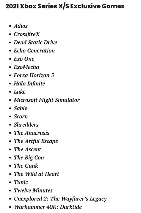 Xbox Series X Release Date Specs Exclusive Games