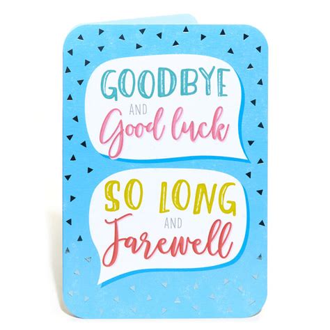 Leaving Cards, Personalised Sorry You're Leaving & Goodbye Cards UK | Card Factory