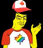 booru.soy - Post 8445: arm asian canada cap clothes country flag gay glasses hair hand hat lgbt ...