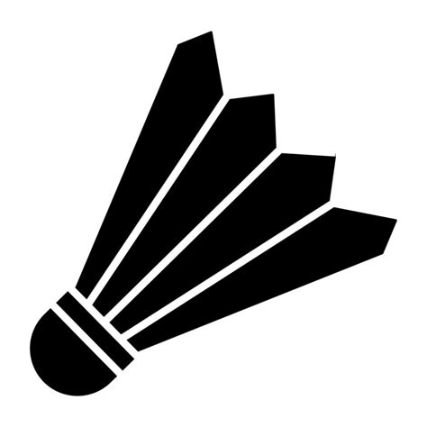 Badminton birdie icon, solid design of shuttlecock 14526989 Vector Art at Vecteezy