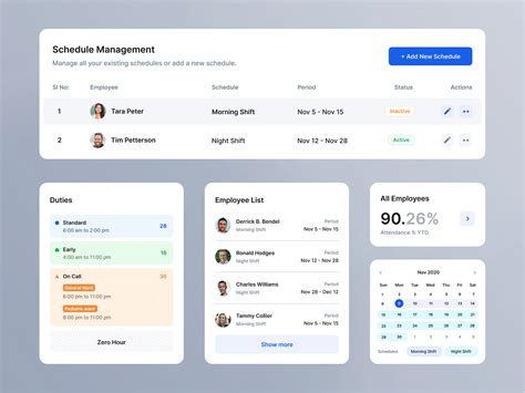 Employee Management App Components by Vishnu Prasad on Dribbble