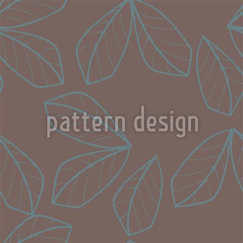 Leaf Lines Seamless Vector Pattern Design