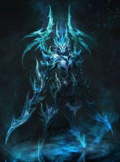 Spirit of the Frozen Demon Art, Fantasy Demon, Fantasy Monster, Dark ...