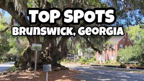 Brunswick Georgia TOP THINGS TO DO and SEE | Lovers Oak | Courthouse | Golden Isles - YouTube