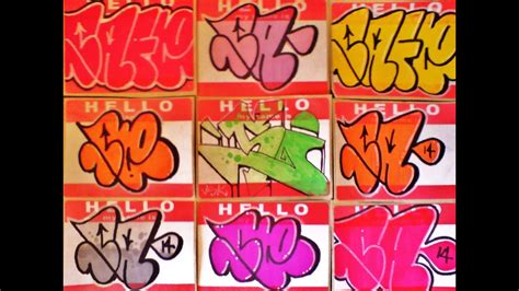 Hello My Name Is Graffiti Stickers - YouTube