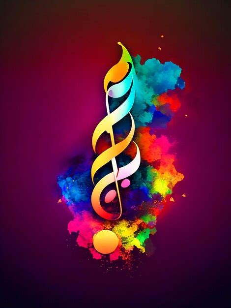 Premium AI Image | Colorful music logo design downloade