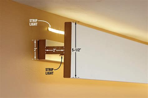 How To Install Elegant Cove Lighting From Crown Molding