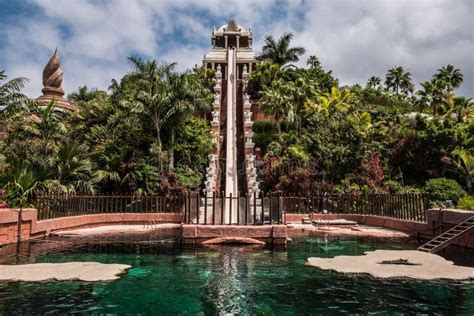 High Steep Water Slide on Tenerife Water Park Stock Image - Image of ...