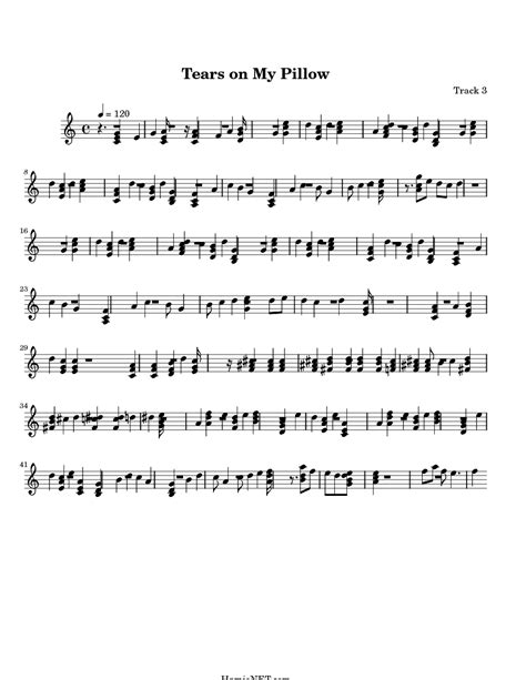 Tears on My Pillow Sheet Music - Tears on My Pillow Score • HamieNET.com