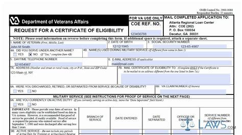 Free Printable Sample Certificate Of Eligibility