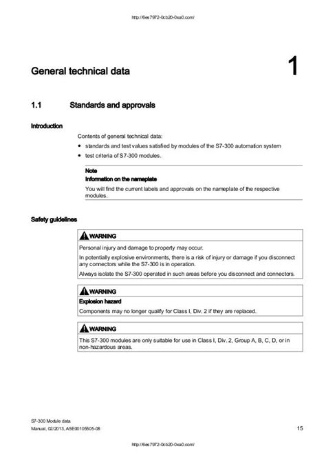 Siemens s7 300 module data manual