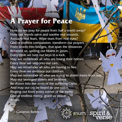 A Prayer for Peace - Central & Southern Province