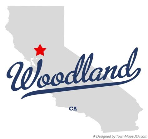 Map of Woodland, CA, California