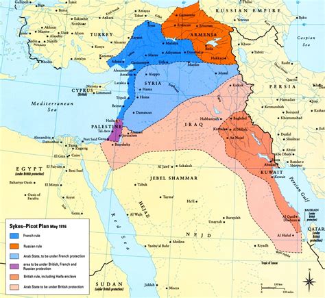 Today in Middle Eastern history: the Sykes-Picot Agreement is ratified ...