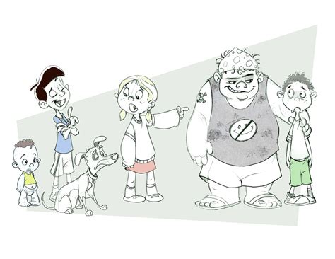 "Neighbourhood kids" Design for animated short | Character reference, Kids design, Animation