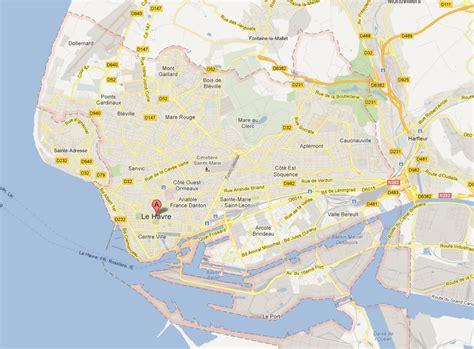 Le Havre Map and Le Havre Satellite Images