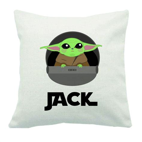 Baby Yoda Pillow Case Personalised With Name Custom Kids | Etsy