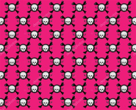 Pink skull pattern — Stock Vector © yellowpixel #2043729