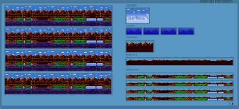 Green Hill Zone Sprite Sheet