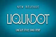 Liquidot - Display Font