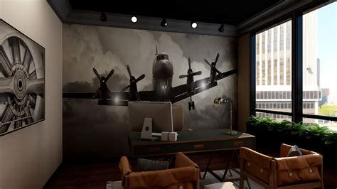 High Rise Executive Office Space for the Aviation Enthusiast ...