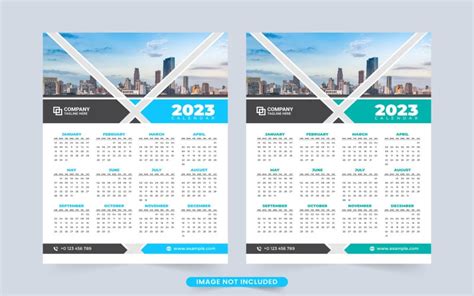 2023 Business Calendar Template Vector - TemplateMonster