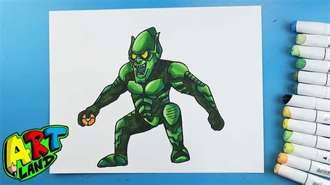 How to Draw the GREEN GOBLIN - YouTube