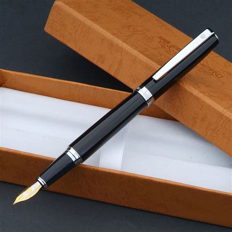 Hero fountain pen black lacquer free shipping-in Fountain Pens from Office & School Supplies on ...