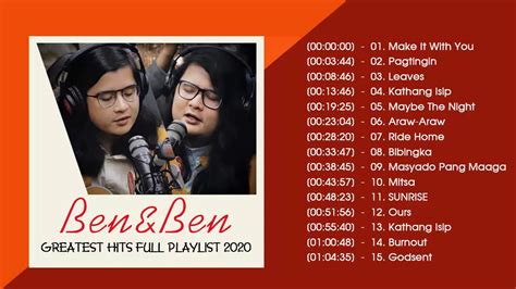 Best Songs of Ben and Ben || Ben and Ben Nonstop OPM Love Songs - YouTube