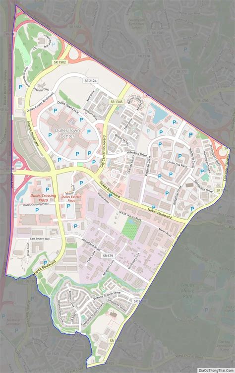 Map of Dulles Town Center CDP