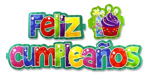 Letrero Feliz Cumpleaños Multicolor | Ooh! Fiesta | Happy birthday clip art, Birthday cake ...