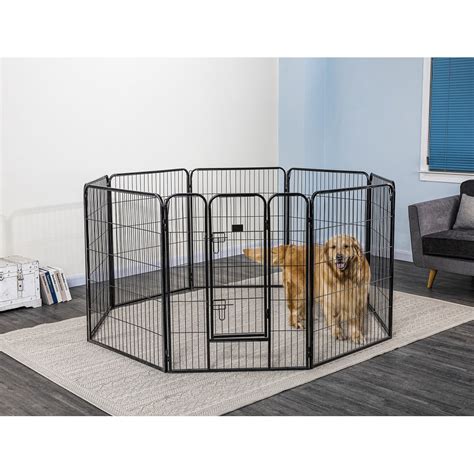 Go Pet Club GH40 40 in. Heavy Duty Pet Play And Exercise Pen With 8 Panels - Walmart.com ...