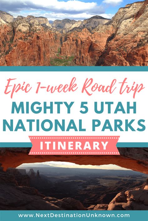 Utah National Parks: an Epic One Week Road Trip Itinerary | Next Destination Unknown