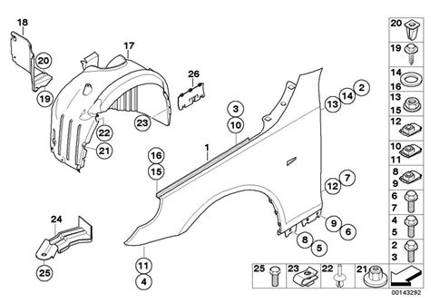 BMW M5 Cover, wheel housing, front left - 51717896839 - Genuine BMW Part