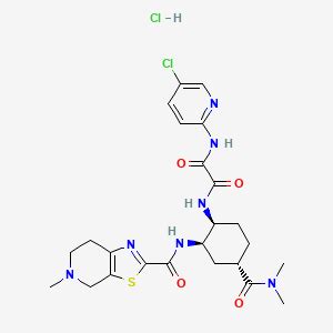 Edoxaban hydrochloride | C24H31Cl2N7O4S | CID 11706946 - PubChem