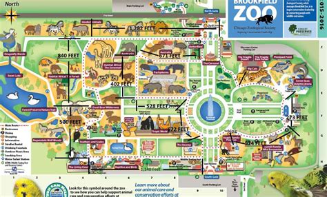 Brookfield Zoo Map