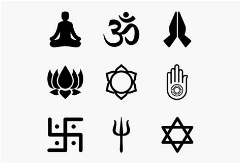 Religious Symbols Png - 5 Main Religions Symbols, Transparent Png - kindpng