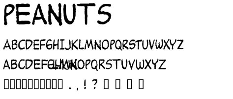 Peanuts Free Font Download - Font Supply