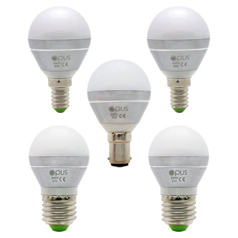 Opus 5w = 40w LED Golfball Screw Cap / Bayonet Cap Light Bulbs Small Round Lamps | eBay