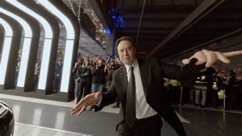 Elon Musk Drone Dance Behind the Scenes at Teslas Delivery Event 2022 ...